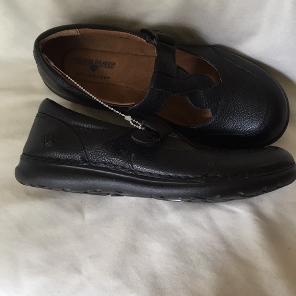 *NURSE MATES NEW BLACK NURSES/CHEF SHOES w/Box - Picture 3 of 7